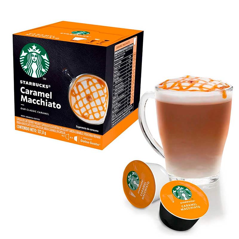 Cápsulas Starbucks Caramel Macchiato para Nescafé Dolce Gusto