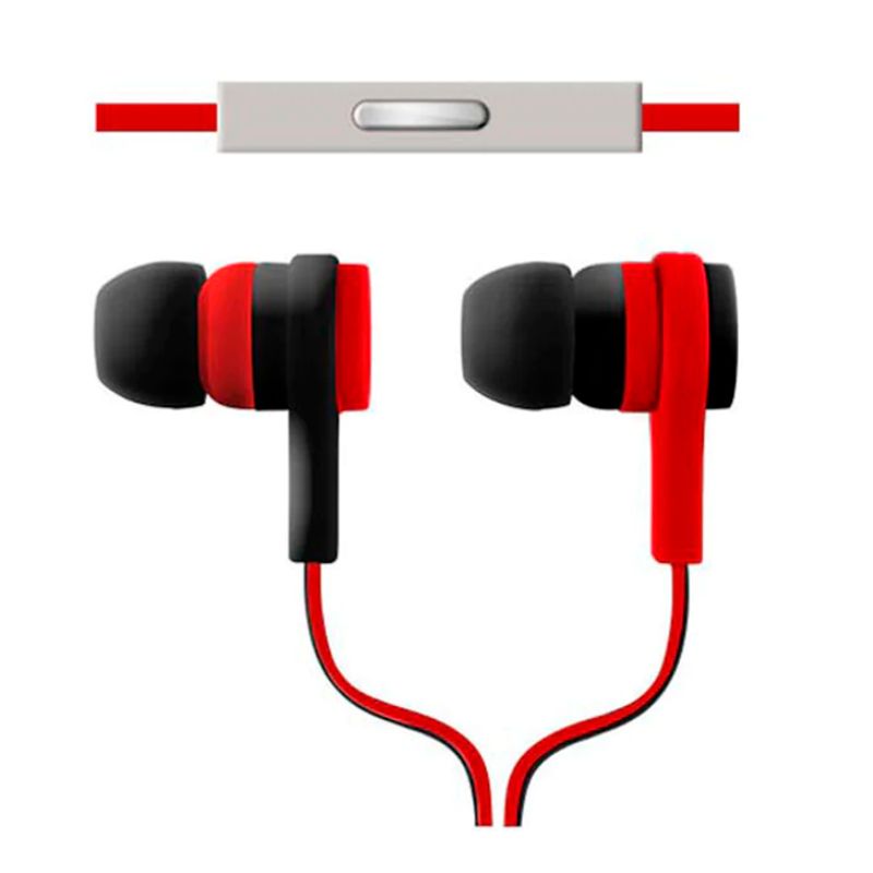 Audifonos Argom 3.5mm In-ear Ultimate Sound Effects con Micrófono Rojo