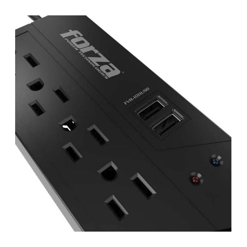 Regulador de Voltaje Forza 1000VA 500W FVR-1011USB 4 Salidas