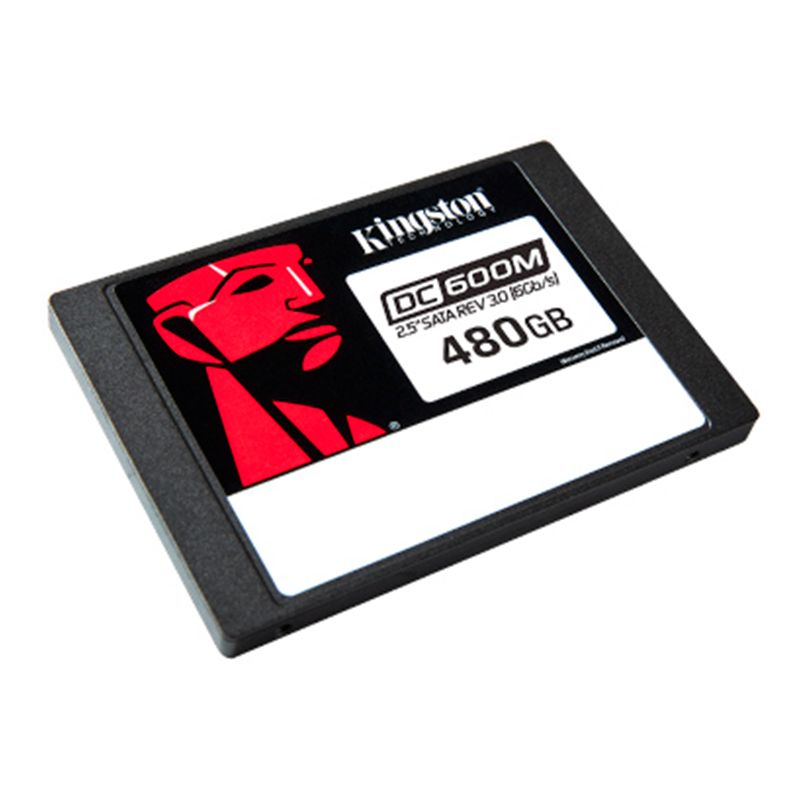 Unidad SSD 2.5" 480GB Kingston DC600M  Enterprise Uso Mixto 560MBs/470MBs Datacenter SATA III 6Gbps