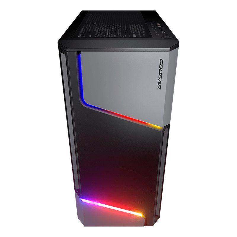 Case Gaming Cougar MX360 RGB Media Torre Vidrio Templado ATX Negro (Sin Fuente)