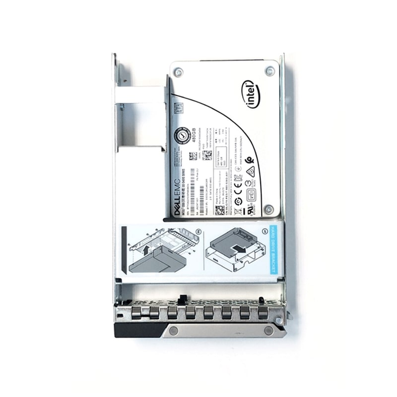 Unidad SSD 2.5" 480GB Dell 512e 6Gbps Hot-Plug Lectura Intensiva en Portador Hibrido de 3.5" S4510
