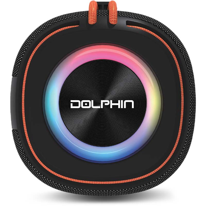 Bocina Dolphin DR-60 Bluetooth 30W Negro/Naranja