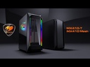 Case Gaming Cougar MX410 Mesh-G RGB Media Torre Vidrio Templado ATX (Sin Fuente)