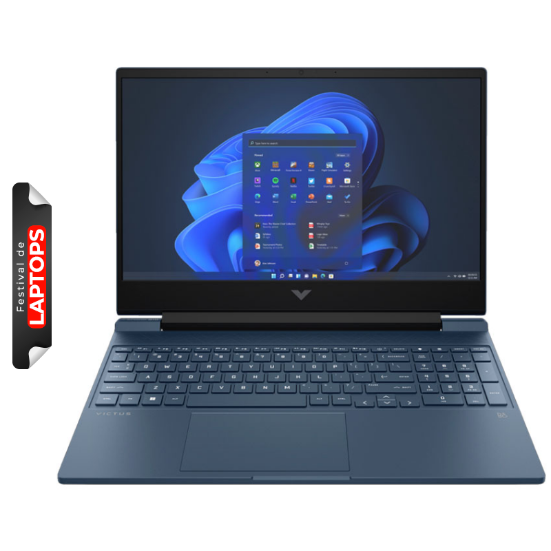 Laptop HP Victus 15-fa0022la 15.6" i5-12450H 16GB DDR4 512GB SSD RTX 3050 4GB Azul Oscuro W11 Home Teclado Español