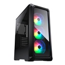 Case Gaming Cougar Archon 2 RGB Media Torre Vidrio Templado ATX Negro (Sin Fuente)