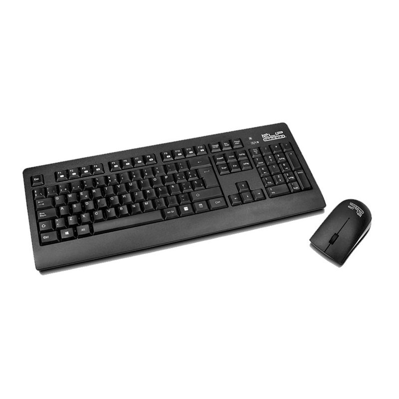 Teclado y Mouse Inalámbrico Klip Xtreme Inspire USB Negro Español